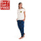 Women summer pajama set Off White T-shirt + Witches pants